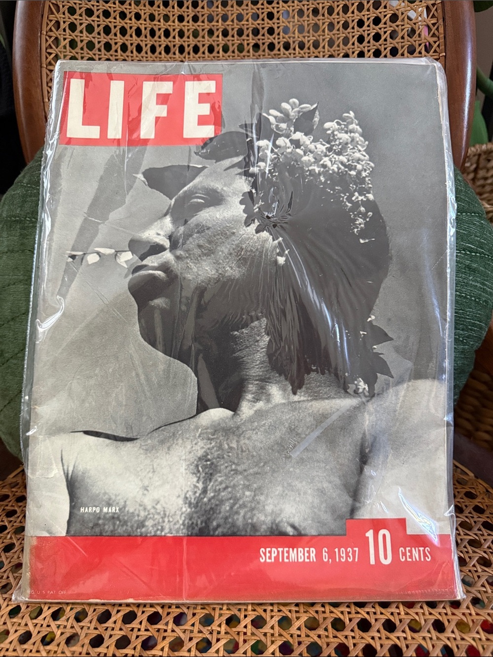 Vintage Harpo Marx LIFE Magazine September 6th, 1937 Early Issue